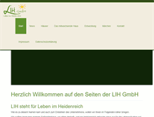 Tablet Screenshot of lih-hausbau.de